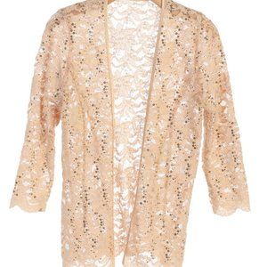 Lace Jacket Scallop edges Gold Satin Edges…
